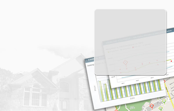 Graphs and charts related to real estate data.